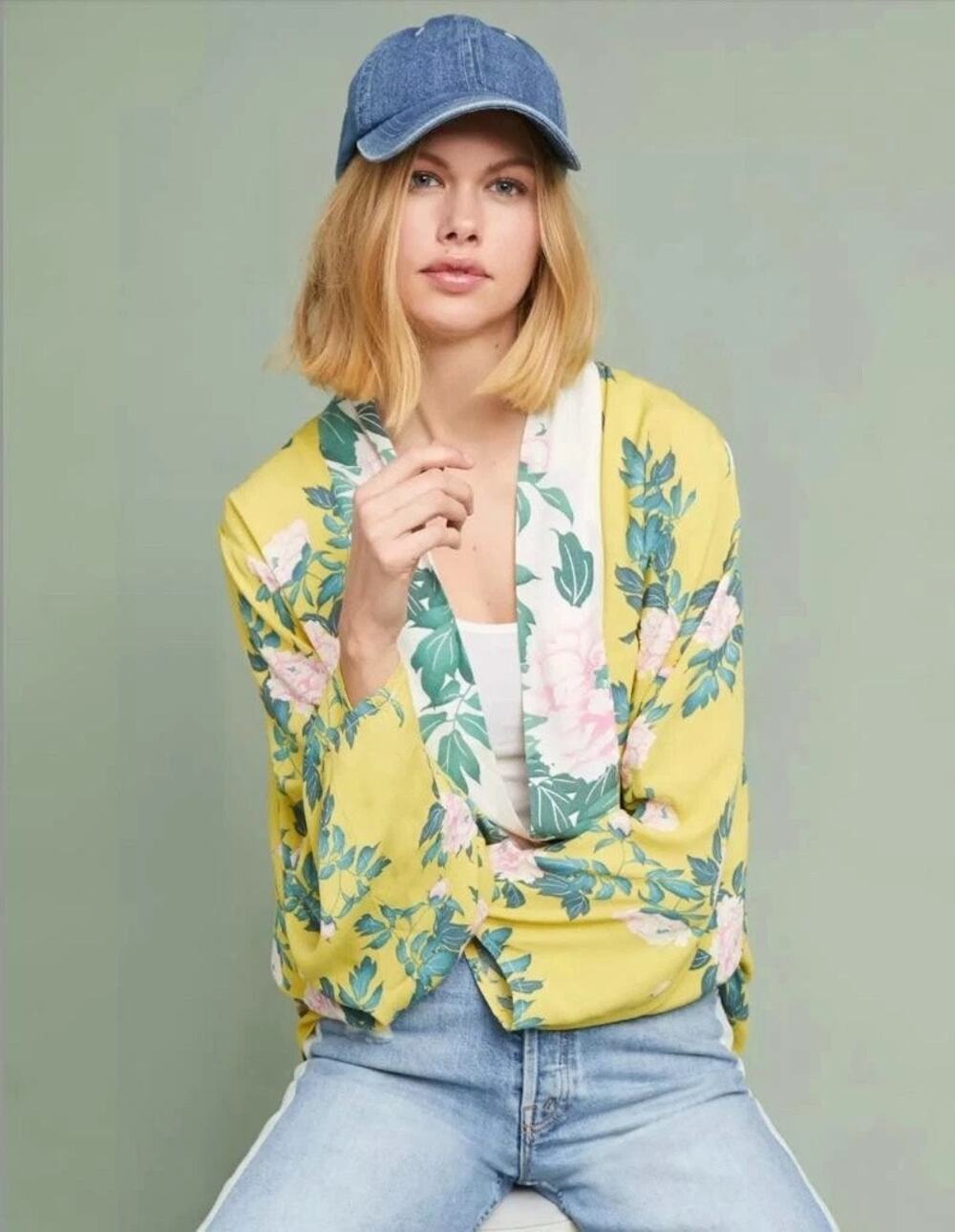 Anthropologie Elma Floral Kimono